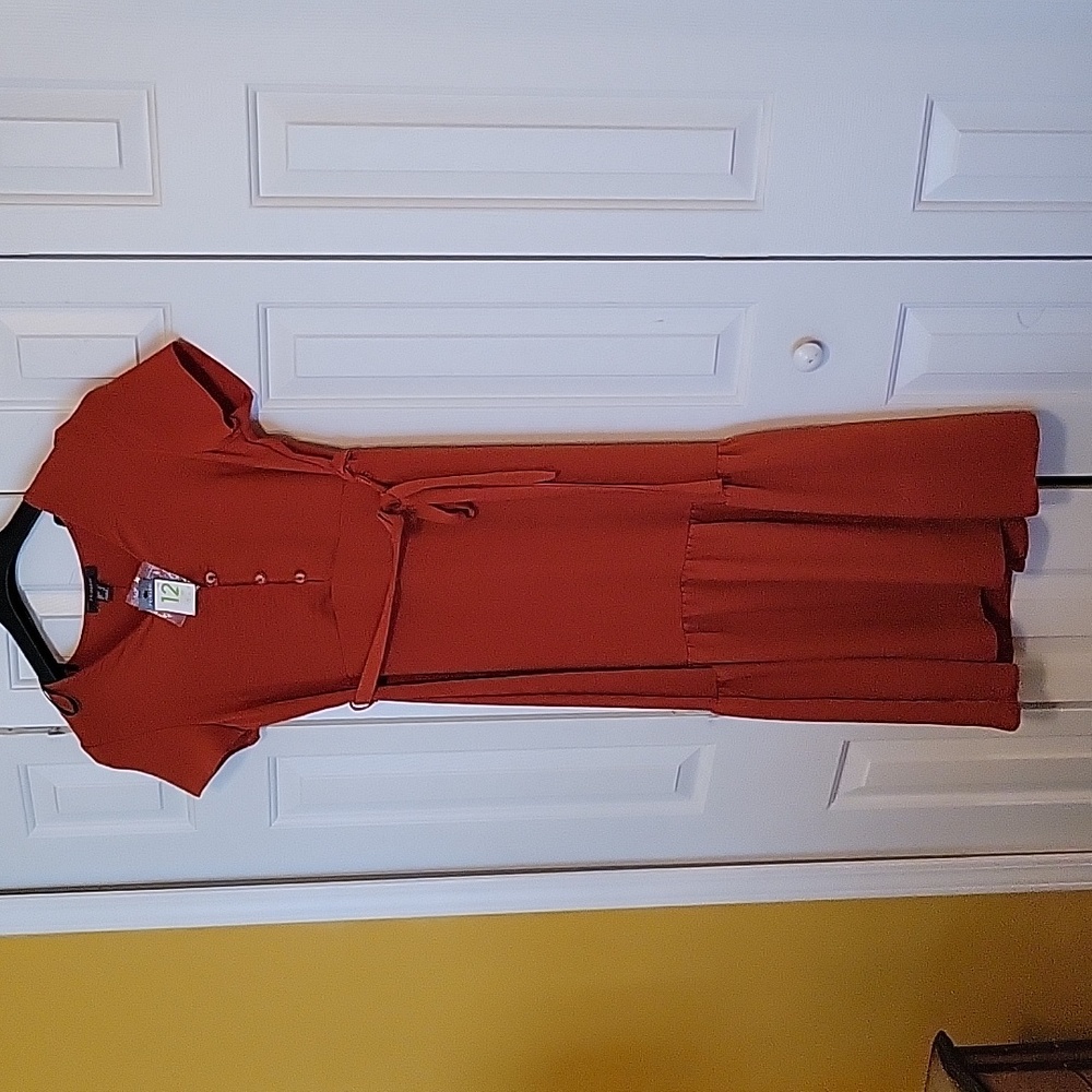 Nwt beautiful burnt orange dress. Sz 8